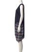 Pleats Please Issey Miyake Plaid Print Knee-Length Dress