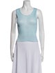Pleats Please Issey Miyake Scoop Neck Sleeveless Top