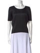Pleats Please Issey Miyake Scoop Neck Short Sleeve T-Shirt