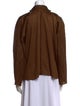 Pleats Please Issey Miyake Long Sleeve Button-Up Top