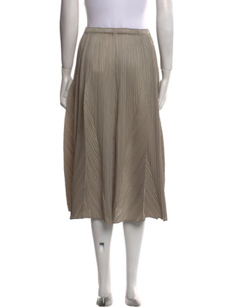 Pleats Please Issey Miyake Pleated Accents Midi Length Skirt