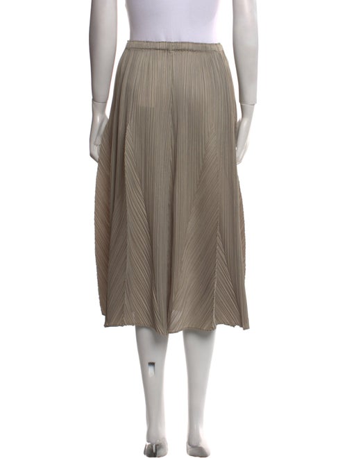Pleats Please Issey Miyake Pleated Accents Midi Length Skirt