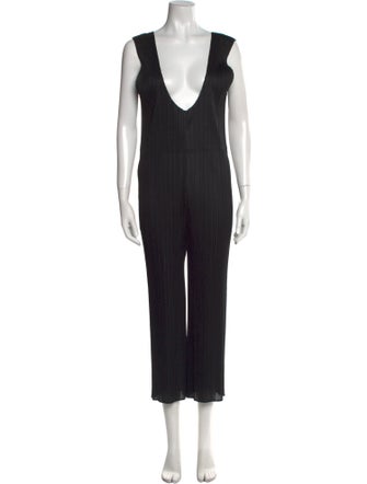Pleats Please Issey Miyake 2022 Plunge Neckline Jumpsuit