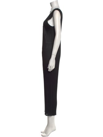 Pleats Please Issey Miyake 2022 Plunge Neckline Jumpsuit