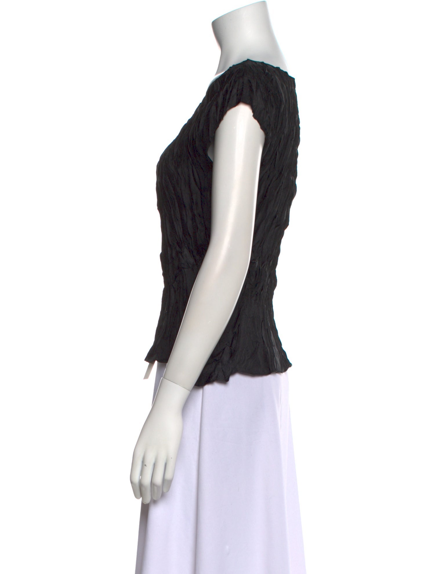 Pleats Please Issey Miyake 2013 Scoop Neck Top