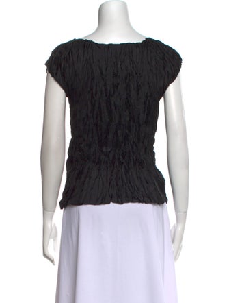 Pleats Please Issey Miyake 2013 Scoop Neck Top