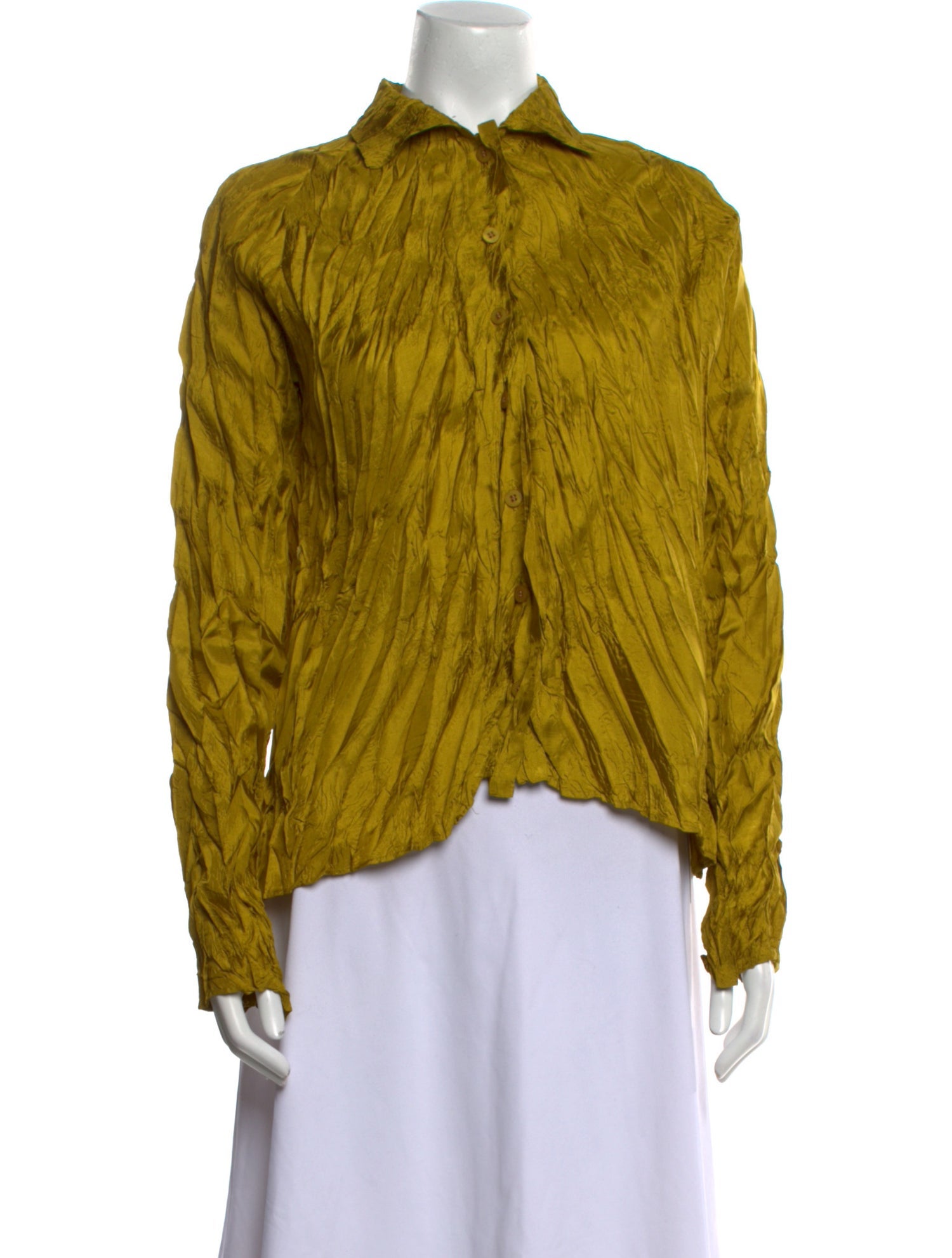 Pleats Please Issey Miyake Vintage 2013 Button-Up Top