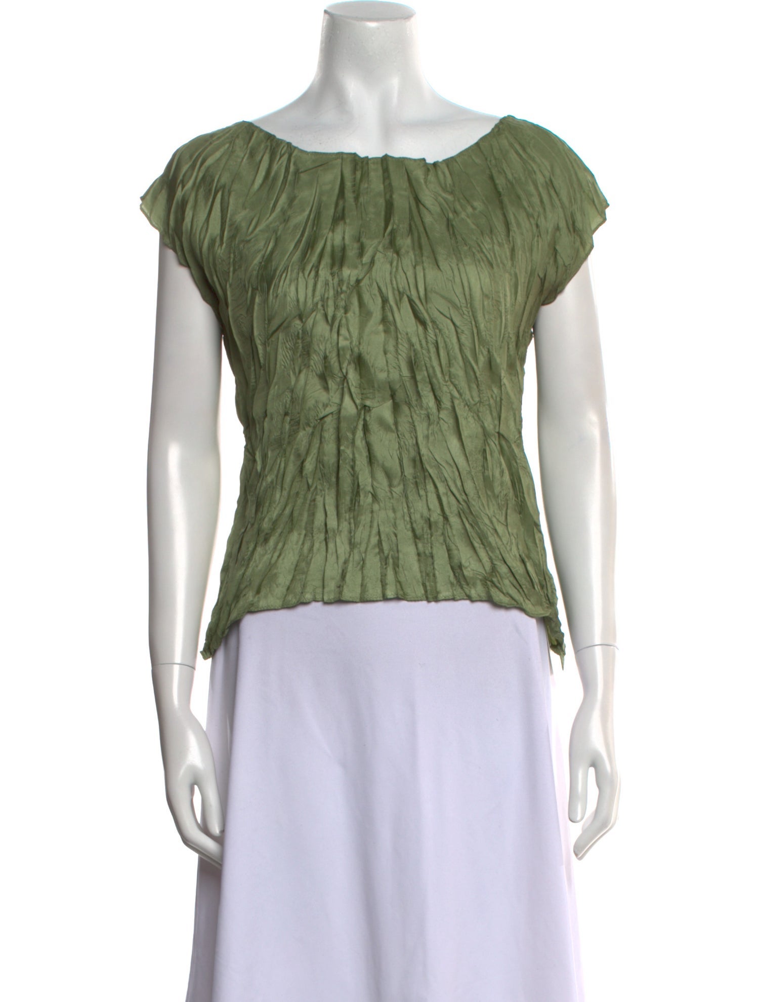 Pleats Please Issey Miyake 2013 Scoop Neck Top