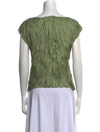 Pleats Please Issey Miyake 2013 Scoop Neck Top