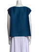 Pleats Please Issey Miyake Scoop Neck Short Sleeve Top