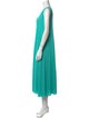 Pleats Please Issey Miyake Scoop Neck Midi Length Dress