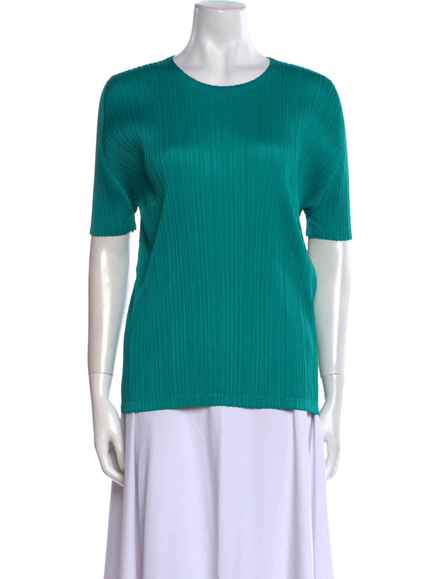 Pleats Please Issey Miyake Crew Neck Short Sleeve T-Shirt