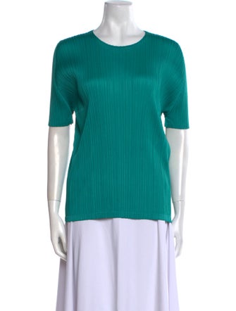 Pleats Please Issey Miyake Crew Neck Short Sleeve T-Shirt