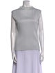 Pleats Please Issey Miyake Mock Neck Sleeveless Top