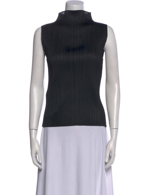 Pleats Please Issey Miyake Turtleneck Sleeveless Top