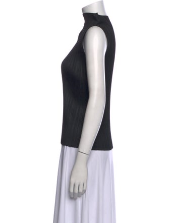 Pleats Please Issey Miyake Turtleneck Sleeveless Top