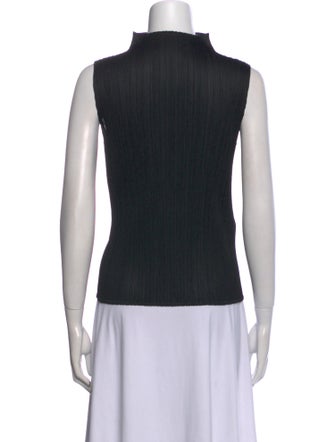 Pleats Please Issey Miyake Turtleneck Sleeveless Top