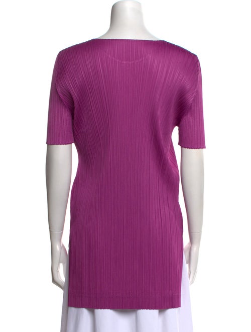 Pleats Please Issey Miyake Crew Neck Short Sleeve T-Shirt