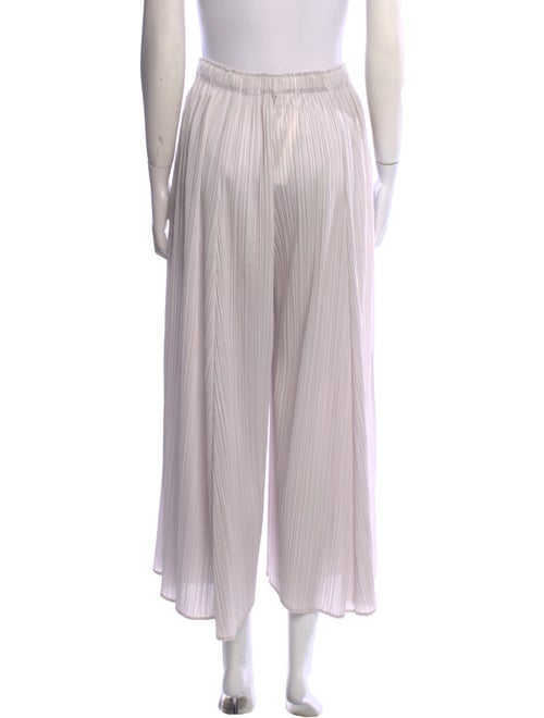 Pleats Please Issey Miyake Striped Wide Leg Pants