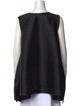 Pleats Please Issey Miyake Scoop Neck Sleeveless Tunic