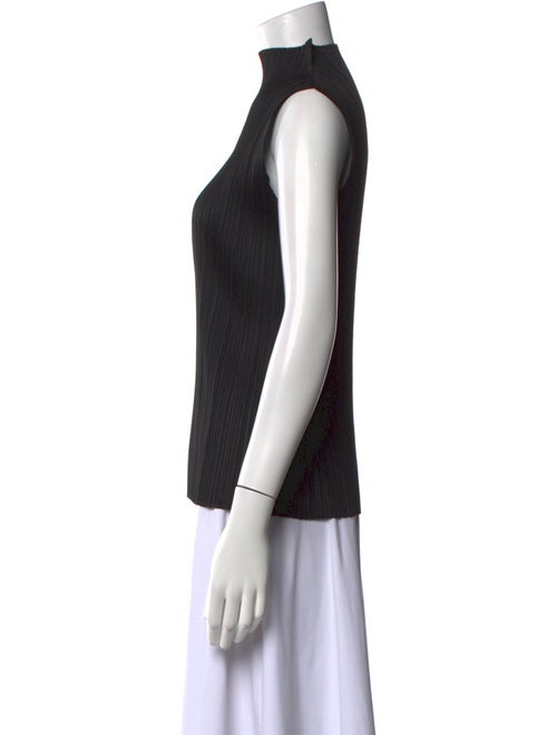 Pleats Please Issey Miyake Mock Neck Sleeveless Top