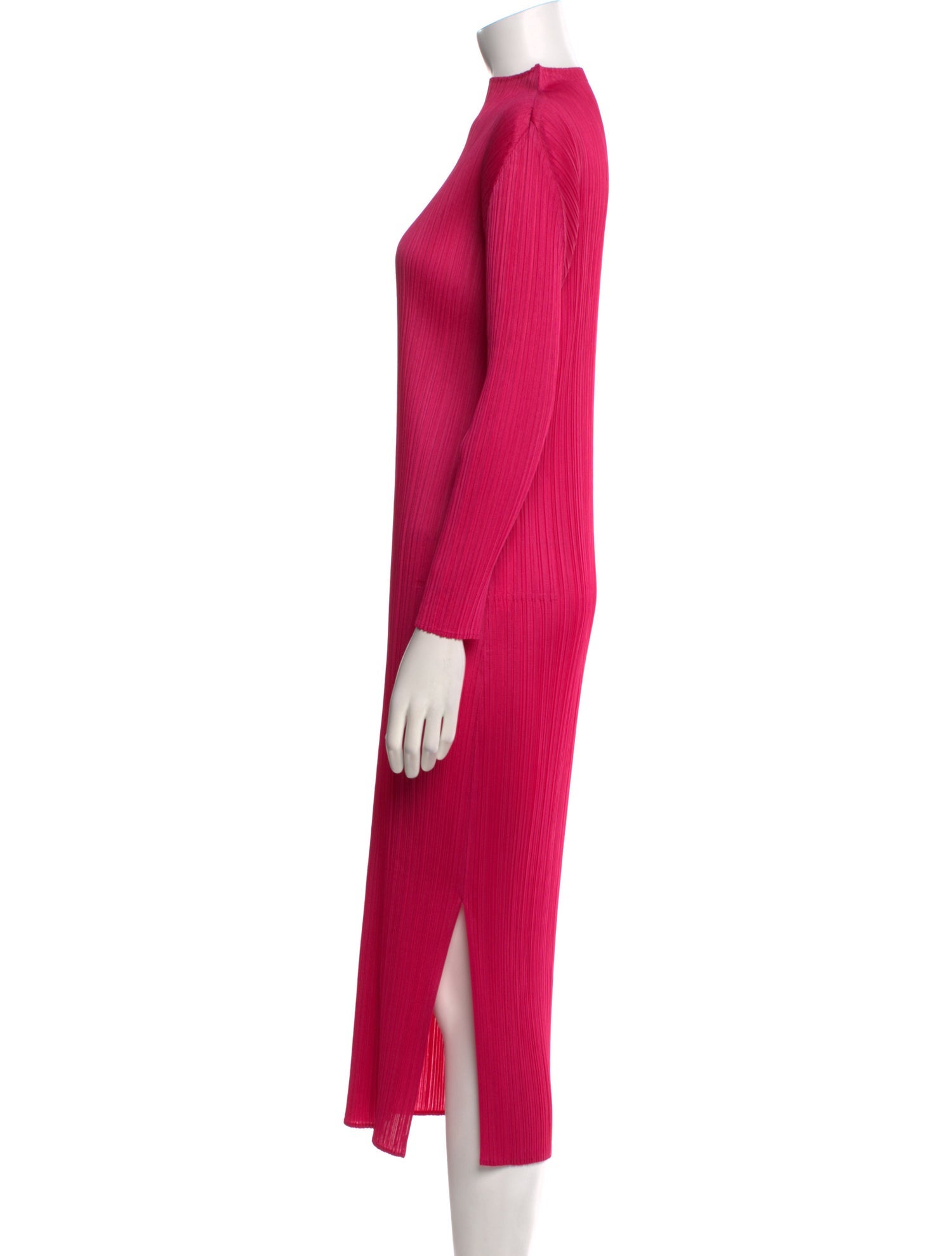 Pleats Please Issey Miyake Turtleneck Long Dress