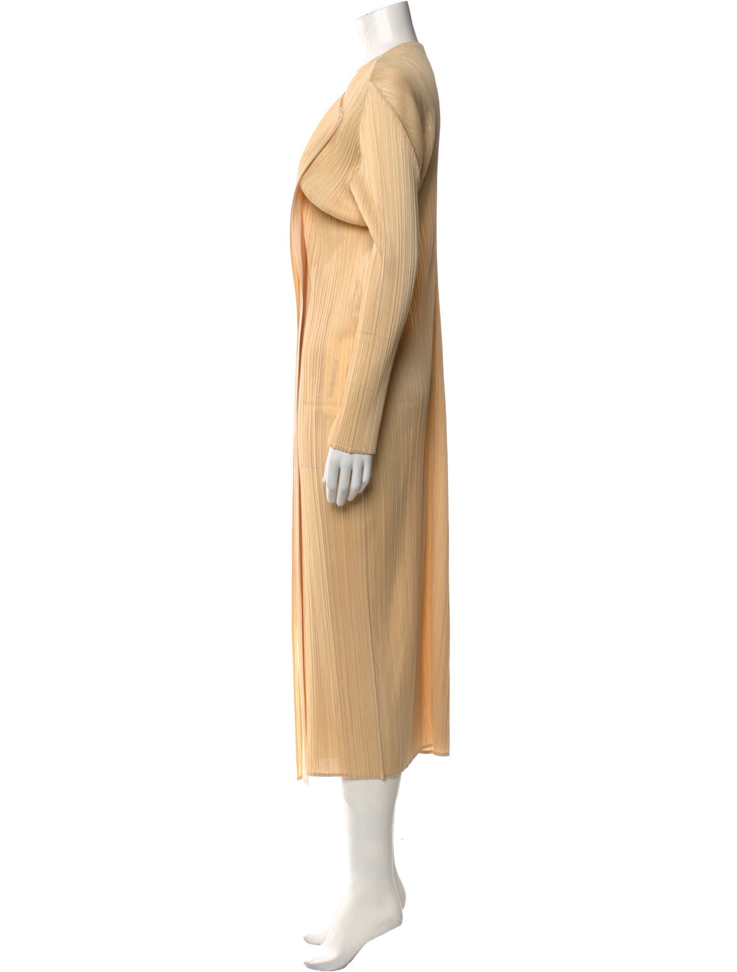 Pleats Please Issey Miyake Crew Neck Long Dress
