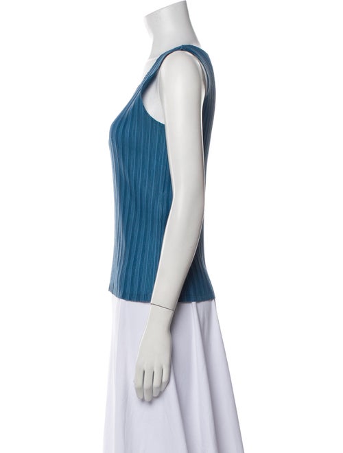 Pleats Please Issey Miyake Scoop Neck Sleeveless Top