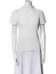 Pleats Please Issey Miyake Mock Neck Short Sleeve Top