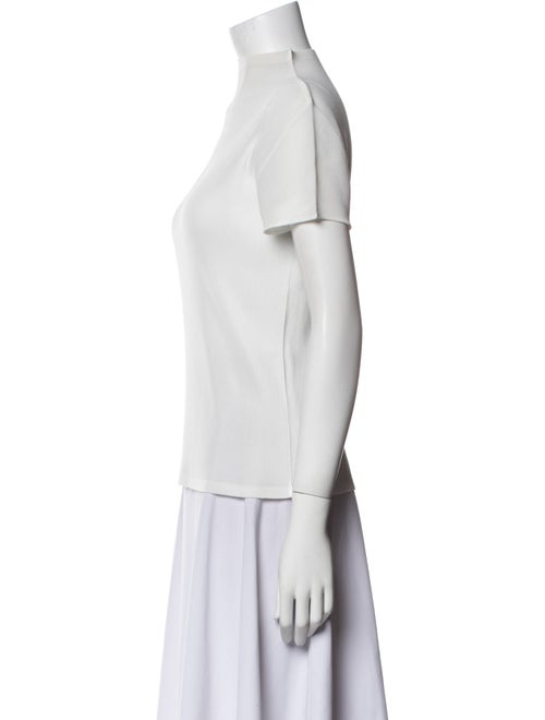 Pleats Please Issey Miyake Mock Neck Short Sleeve Top