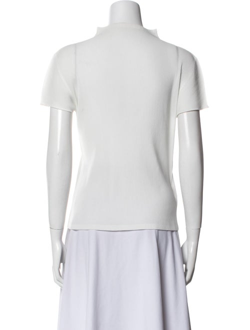 Pleats Please Issey Miyake Mock Neck Short Sleeve Top