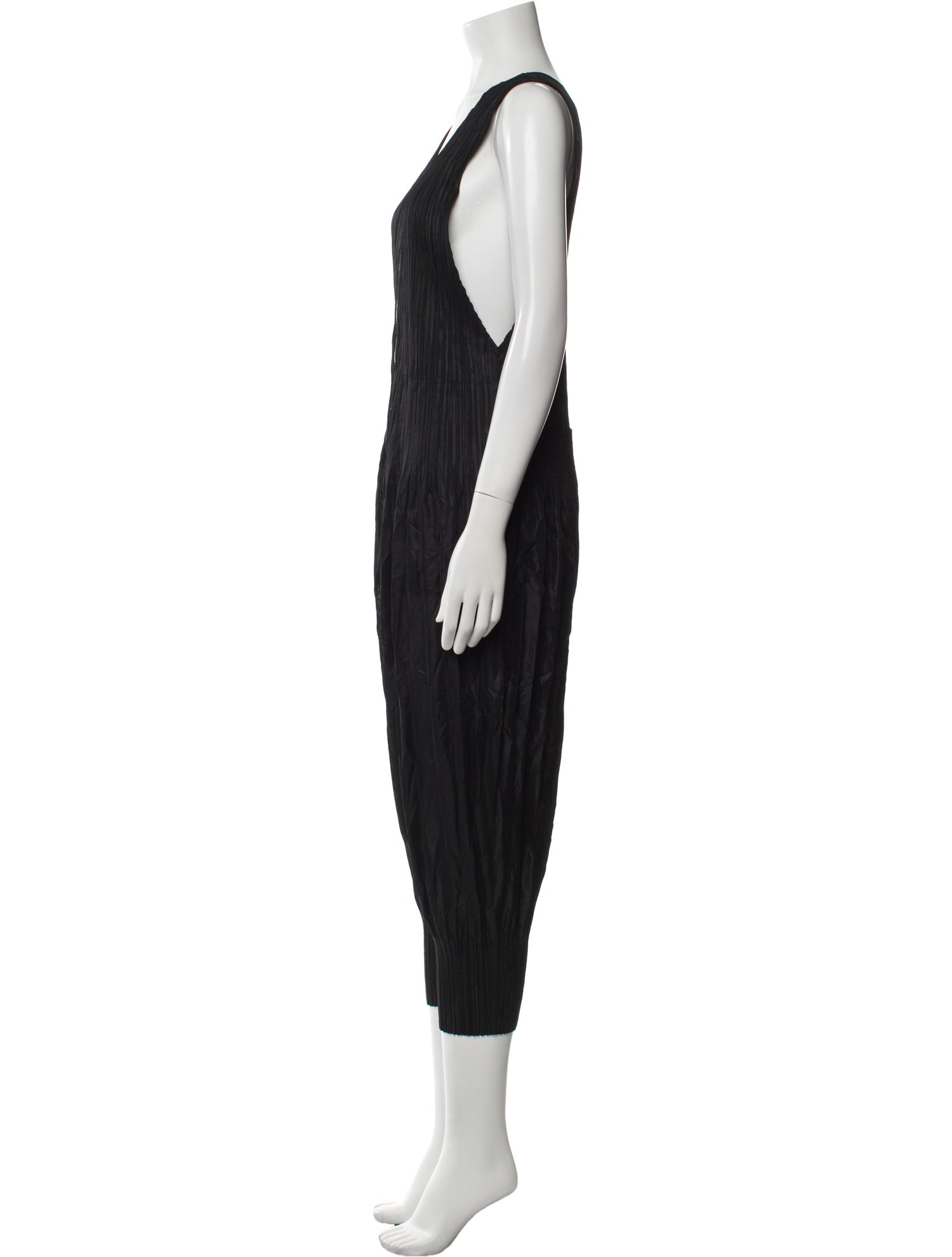 Pleats Please Issey Miyake 2018 V-Neck Jumpsuit