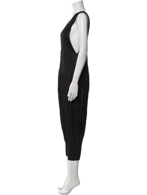 Pleats Please Issey Miyake 2018 V-Neck Jumpsuit
