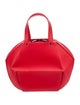 Pleats Please Issey Miyake Leather Top Handle Bag
