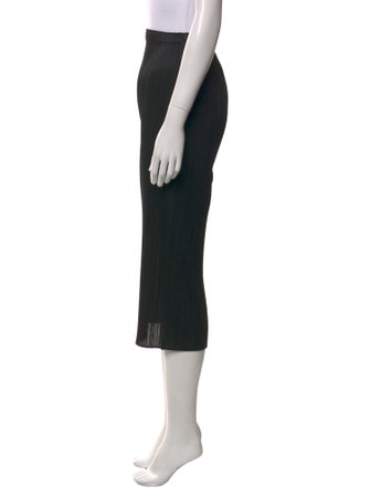 Pleats Please Issey Miyake Pleated Accents Midi Length Skirt