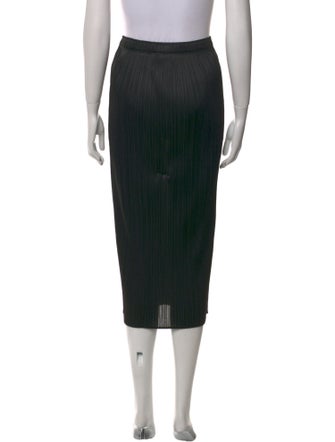 Pleats Please Issey Miyake Pleated Accents Midi Length Skirt