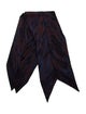 Pleats Please Issey Miyake Merino Wool Paisley Print Scarf
