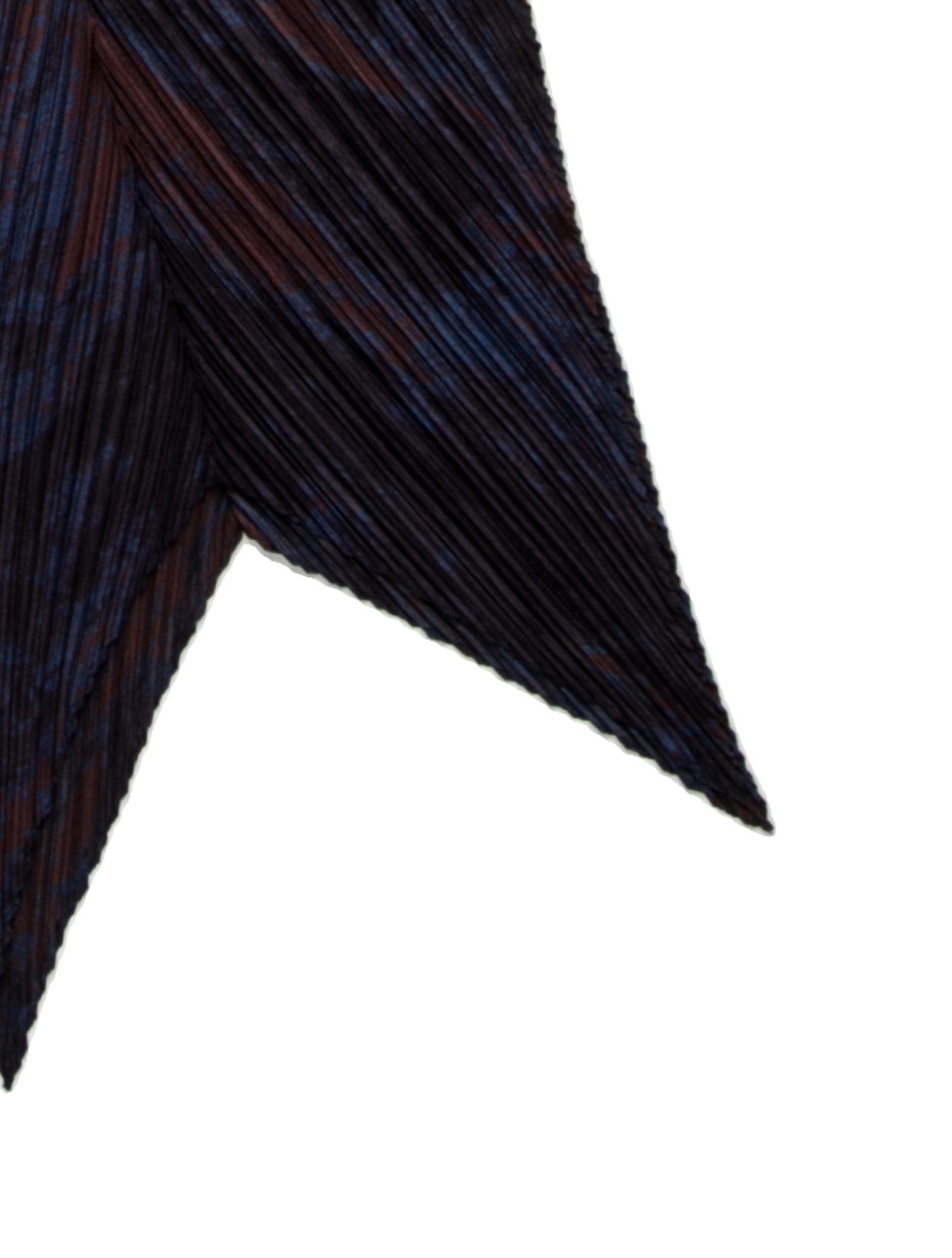 Pleats Please Issey Miyake Merino Wool Paisley Print Scarf