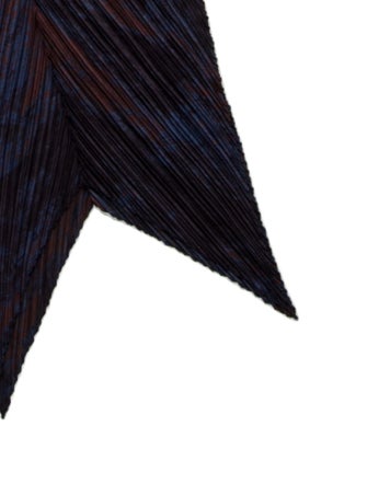 Pleats Please Issey Miyake Merino Wool Paisley Print Scarf