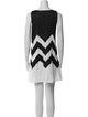 Pleats Please Issey Miyake Striped Mini Dress