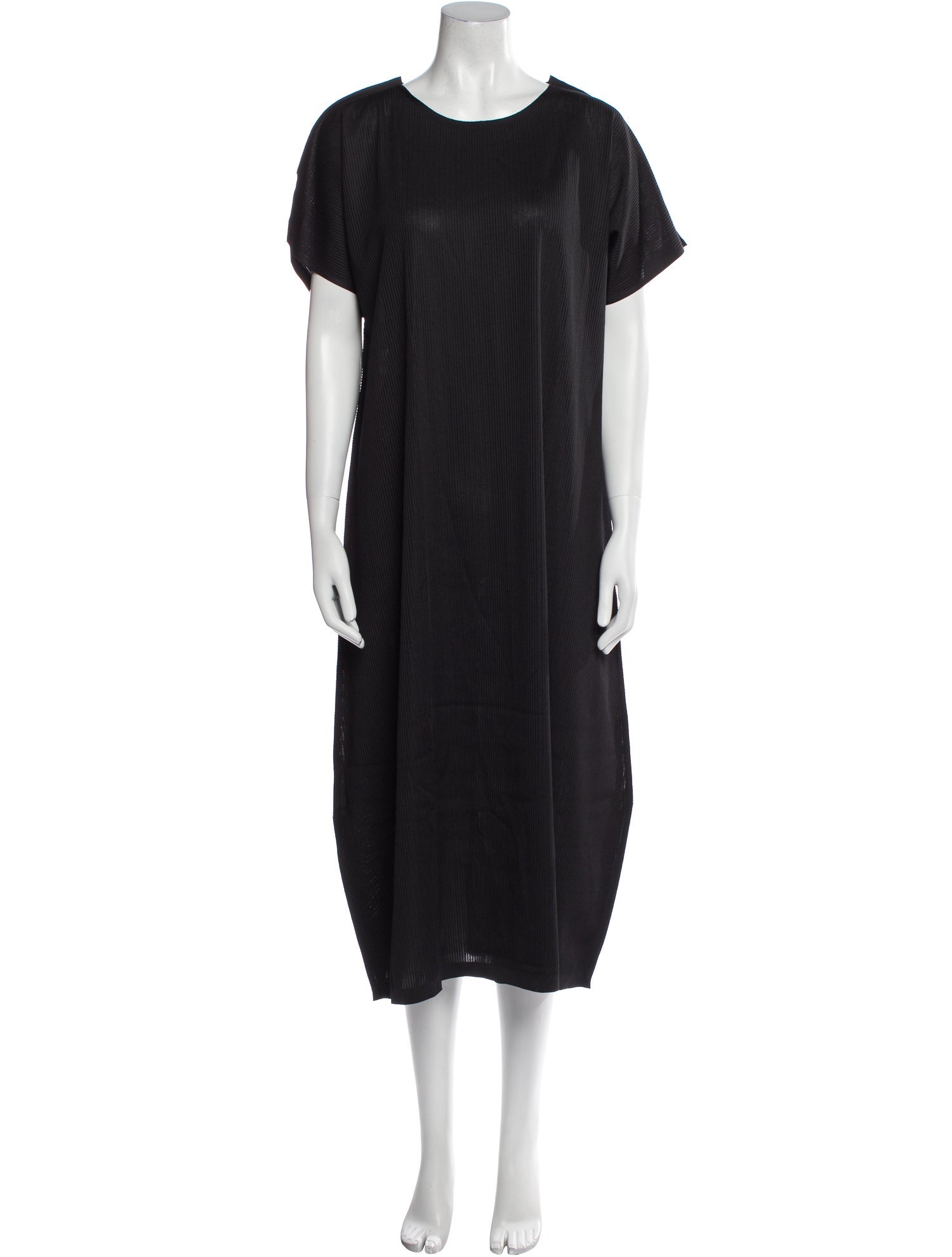 Pleats Please Issey Miyake Crew Neck Midi Length Dress w/ Tags