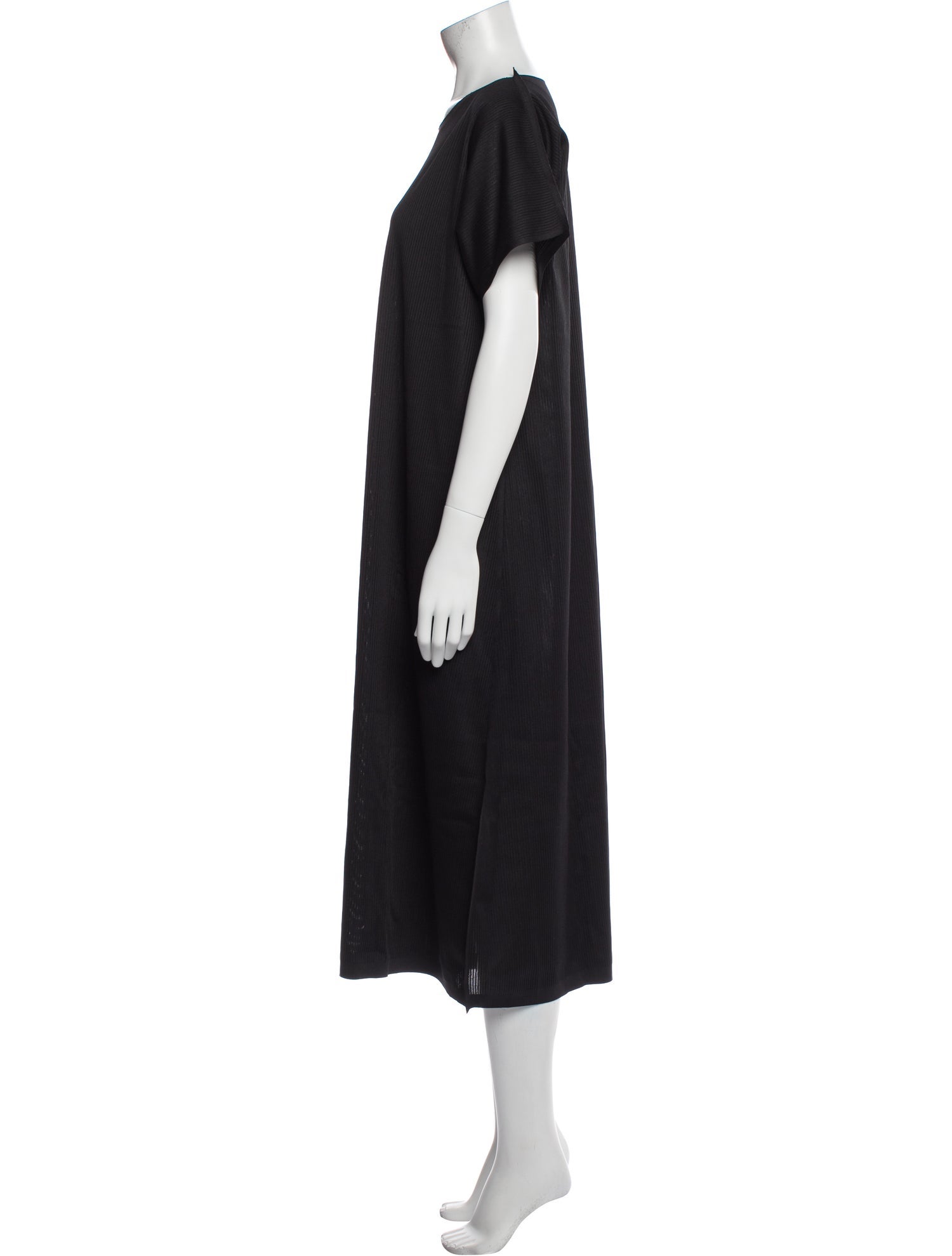 Pleats Please Issey Miyake Crew Neck Midi Length Dress w/ Tags