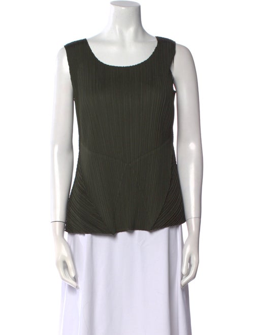Pleats Please Issey Miyake 2015 Scoop Neck Top
