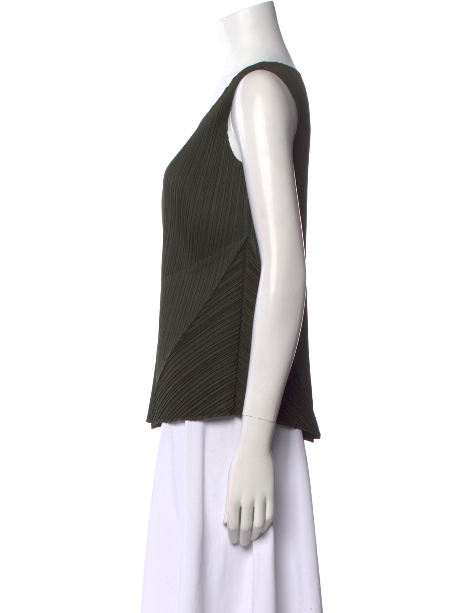 Pleats Please Issey Miyake 2015 Scoop Neck Top