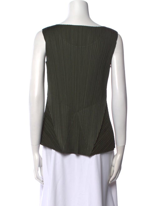 Pleats Please Issey Miyake 2015 Scoop Neck Top