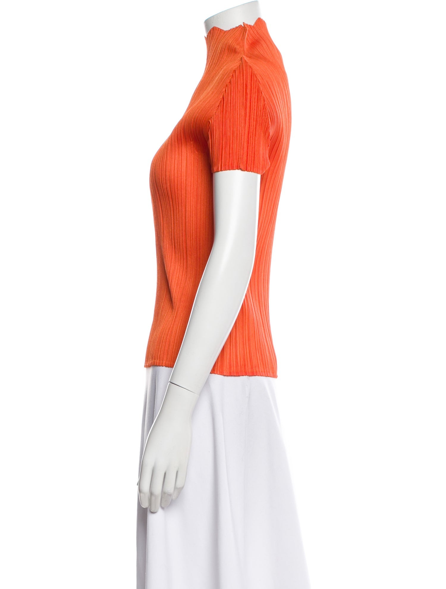 Pleats Please Issey Miyake 2017 Mock Neck Top