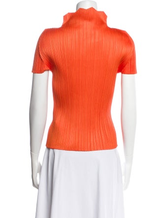 Pleats Please Issey Miyake 2017 Mock Neck Top