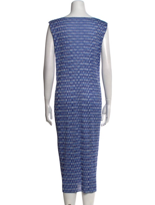 Pleats Please Issey Miyake Printed Midi Length Dress