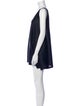 Pleats Please Issey Miyake Scoop Neck Mini Dress
