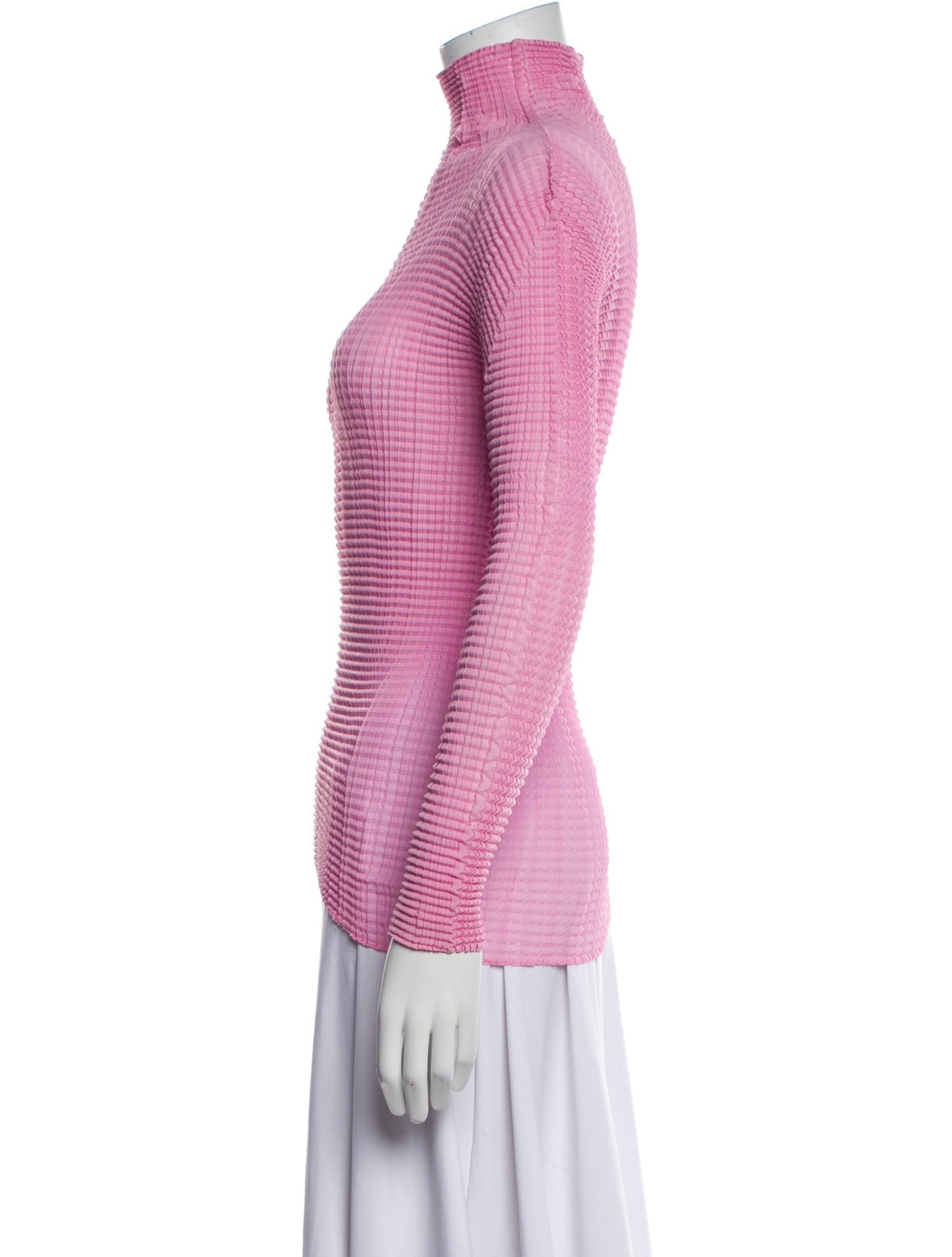 Pleats Please Issey Miyake 2020 Turtleneck Top